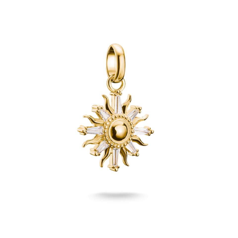 Breloque pour femme en argent 925, cubic zirconium, soleil - CC1246-414-14 - Thomas Sabo