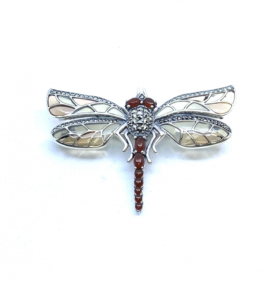 Broche pour femme en argent 925, papillon