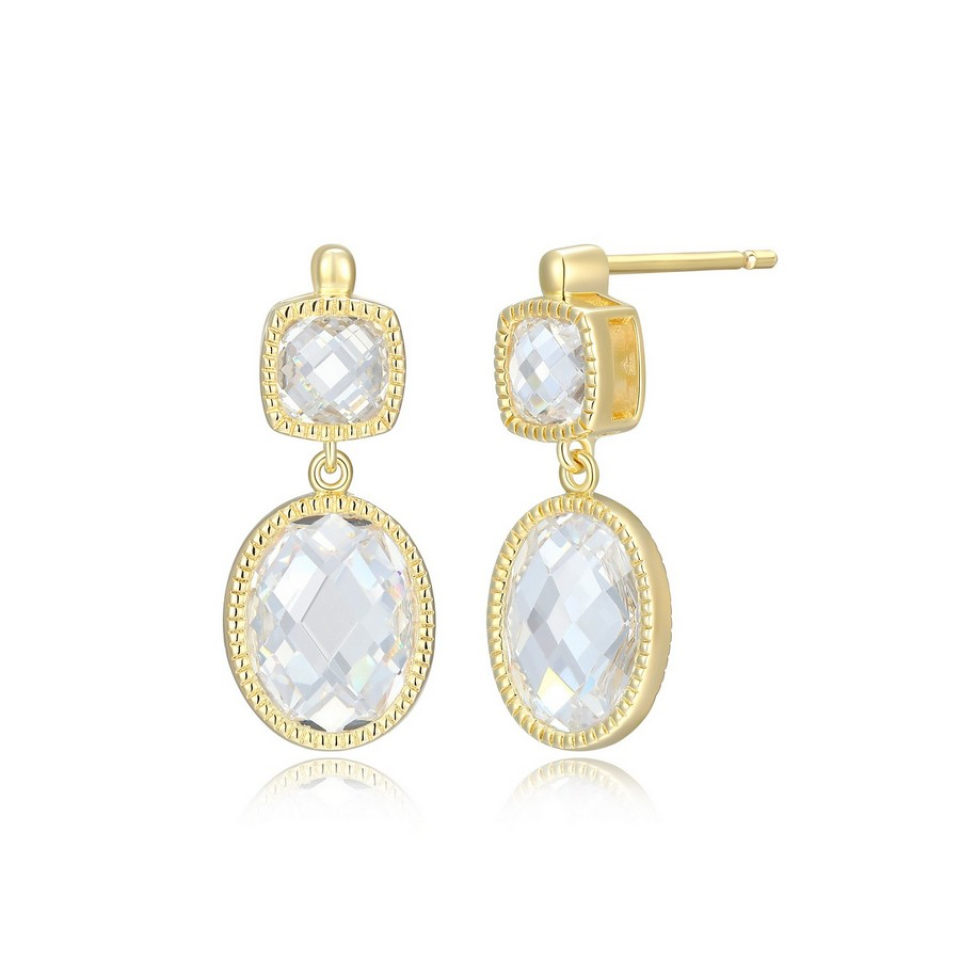 Boucles d'oreilles pour femme en argent 925, cubic zirconium - 32LCTS0058 - ELLE