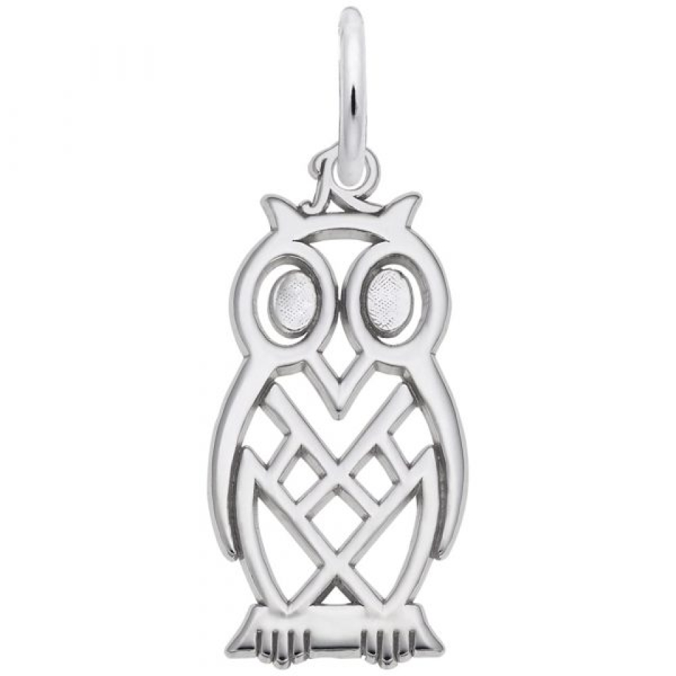Pendentif en argent 925, hibou - 10-1532-000 - Rembrandt Charms