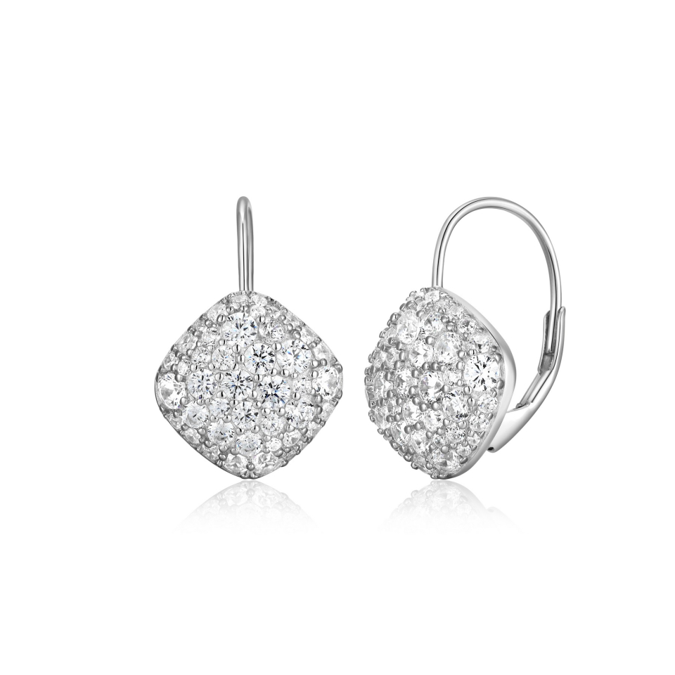 Boucles d'oreilles pour femme en argent 925, cubic zirconium - R2LCRE00ZZ - ELLE