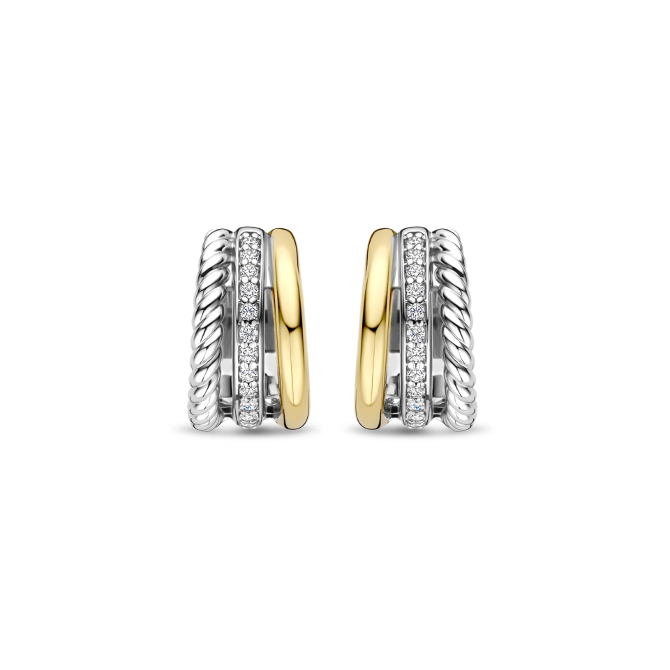 Boucles d'oreilles pour femme en argent 925, cubic zirconium - 78025ZY - Ti Sento Milano