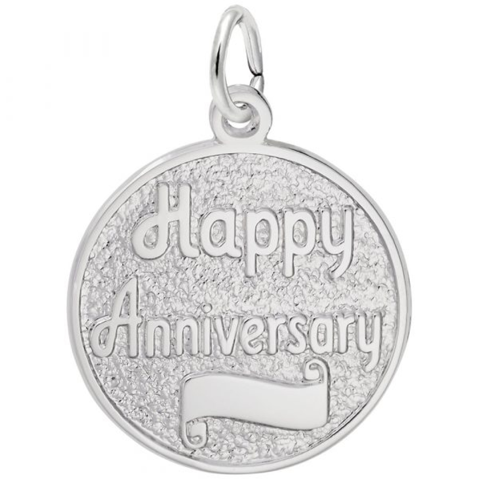 Pendentif en argent 925, joyeux anniversaire - 10-2702-000 - Rembrandt Charms