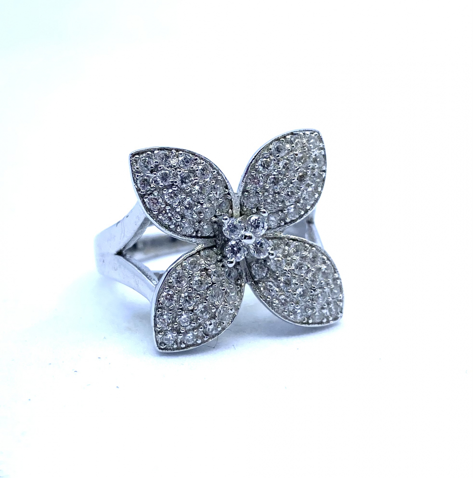 Bague pour femme en argent 925, zircons - ANDREW471-6 - Divers