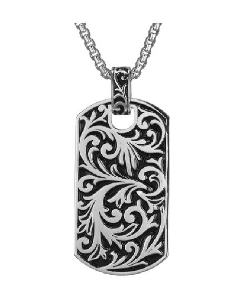 Pendentif pour homme en argent 925, médaillon - R3AVP6A0ZZ - Ethos
