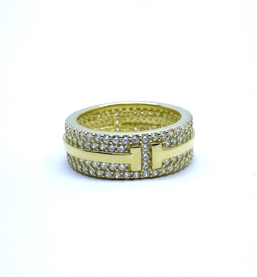 Bague pour femme en argent 925, zircons - DGR1848GP - Danny's silver