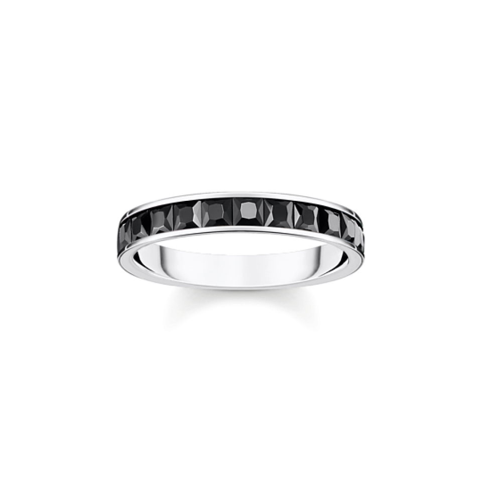 Jonc semi-éternité pour femme en argent 925, cubic zirconium - TR2358-643-11-54 - Thomas Sabo