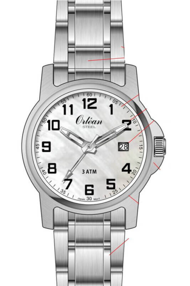 Montre pour femme en stainless, 3ATM - ME3478 - Orléan
