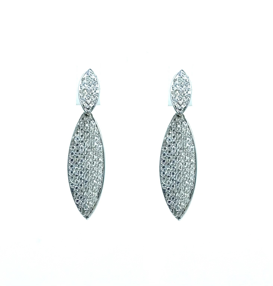 Boucles d'oreilles pour femme en argent 925, cubic zirconium - BO418 - Divers
