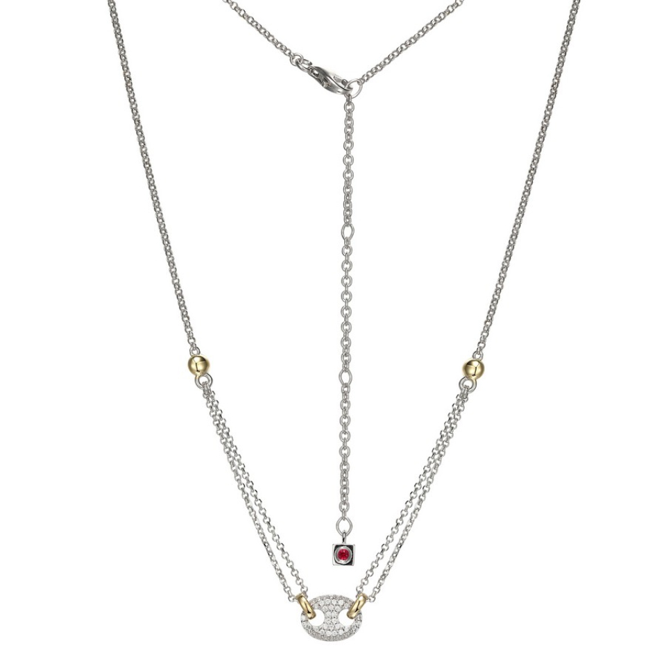 Pendentif pour femme en argent 925, cubic zirconium