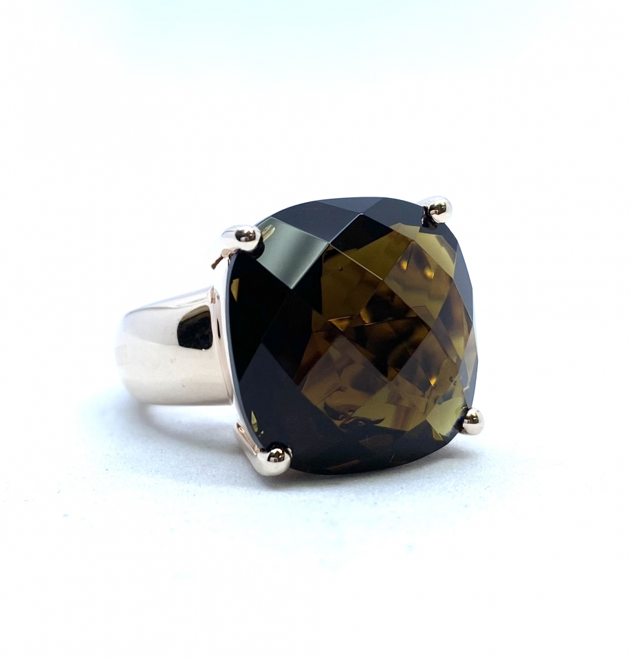 Bague pour femme en argent 925, zircon - ESR0170-6 - Ethan Stars