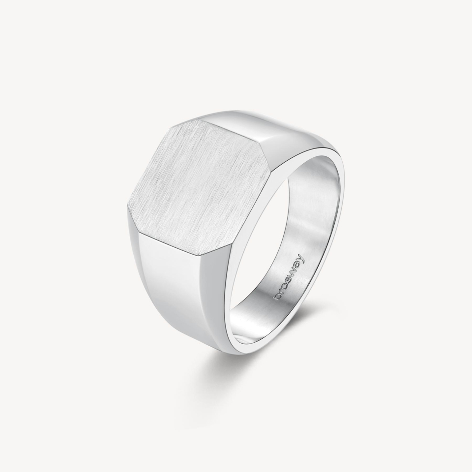 Bague pour homme en stainless, chevalière - BIK31B - Brosway