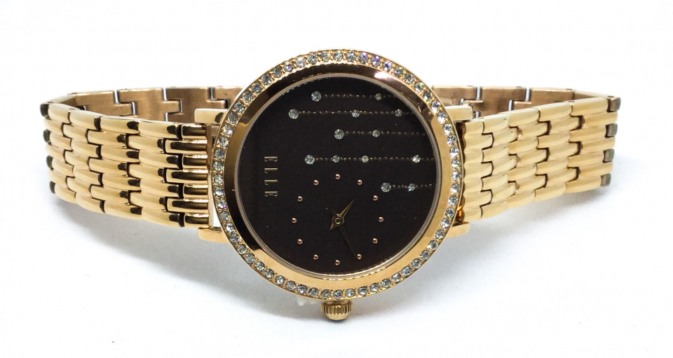 Montre femme, stainless,cadran entouré de pierres