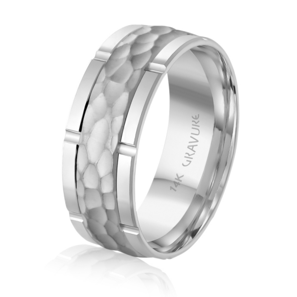 Jonc pour homme en or 10k - GL-1755-8W - MALO