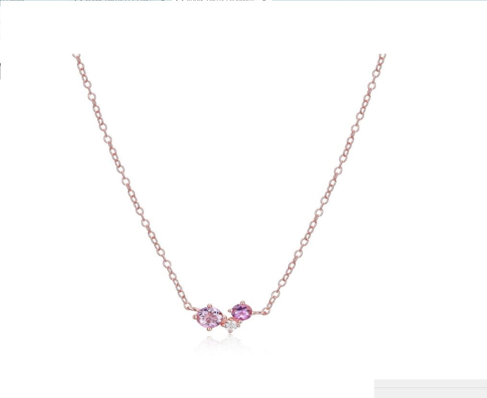 Pendentif pour femme en argent 925, améthystes - 30AA2BDH44 - Reign