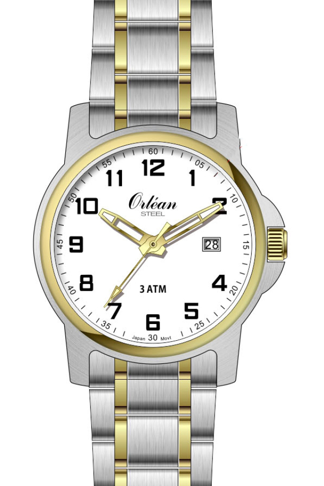 Montre pour homme em stainless, 3ATM