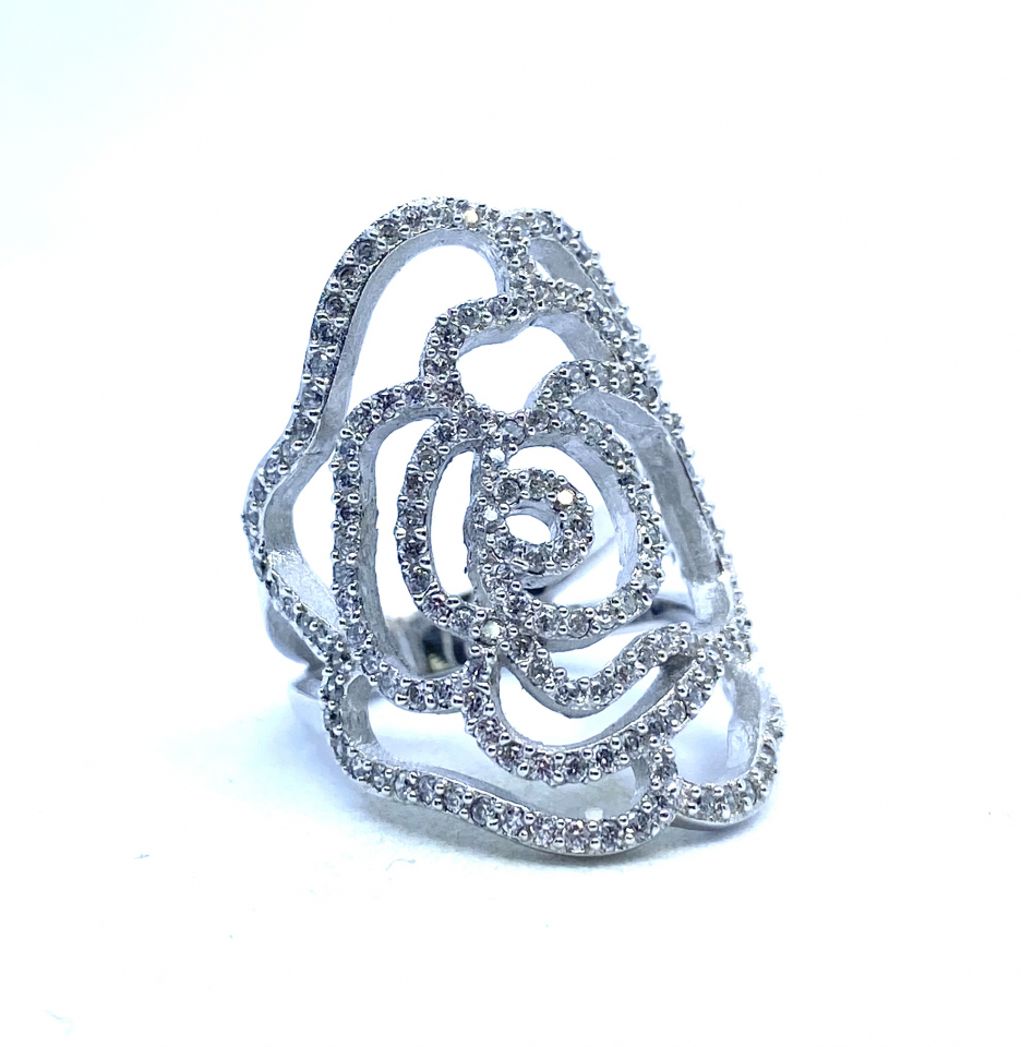 Bague pour femme en argent 925, zircons - ANDREW479-6 - Divers