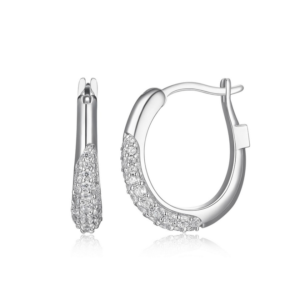 Boucles d'oreilles pour femme en argent 925, cubic zirconium - R2LCK7000J - ELLE