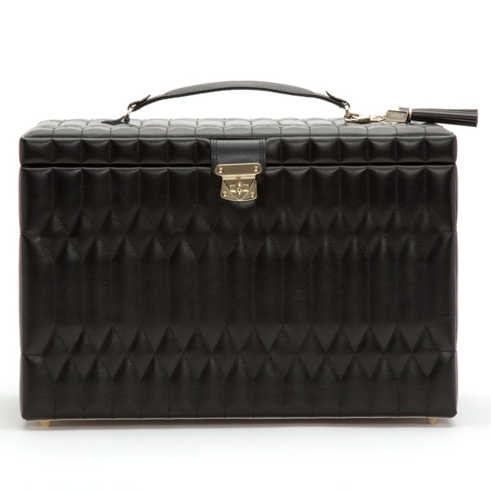 Coffre à bijoux Caroline en cuir véritable, XLarge - 329571 - Wolf