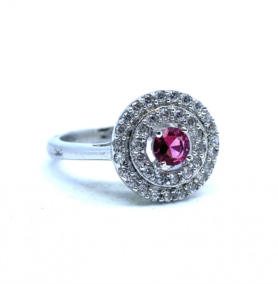 Bague pour femme en argent 925, zircons - ANDREW553-6 - Divers