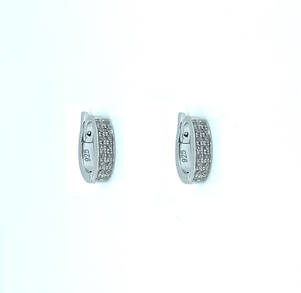 Boucles d'oreilles pour enfant en argent 925, cubic zirconium - BO433 - Divers