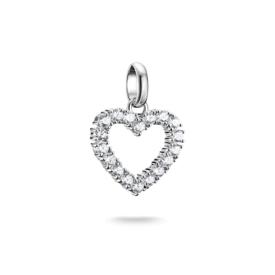 Breloque pour femme en argent 925, cubic zirconium, coeur - CC1237-051-14 - Thomas Sabo