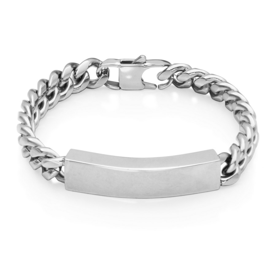 Bracelet pour homme en stainless, plaque - T1XH020185 - Steelx