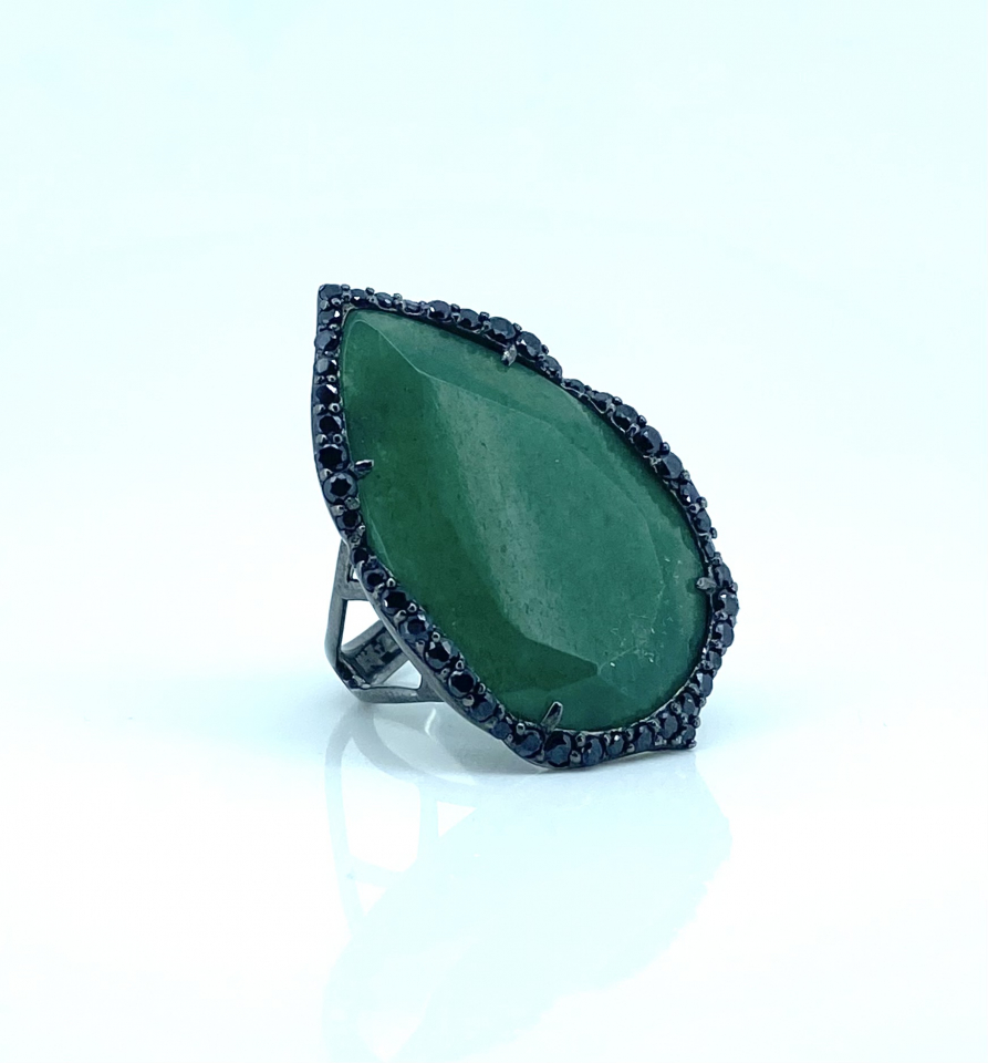 Bague pour femme en argent 925, zircons - 6405322-64 - Story