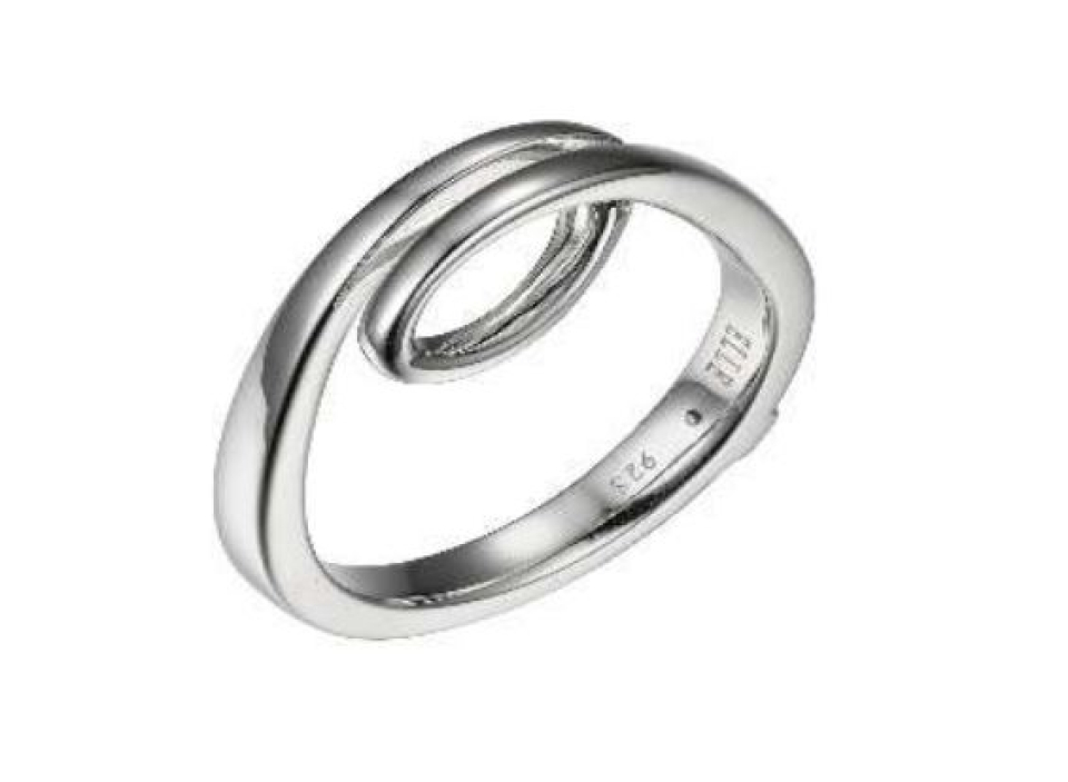 Bague argent 925, top twisté - R4LABFA0A8 - ELLE