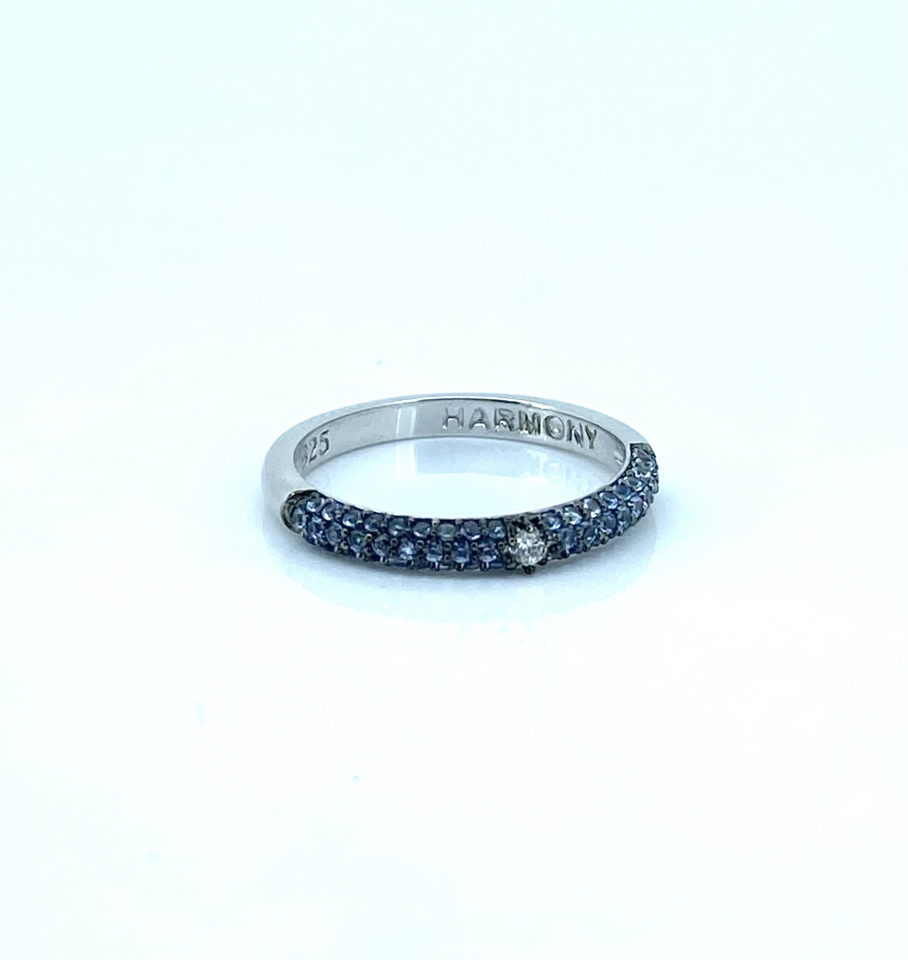 Bague pour femme en argent 925, zircons - HARMONY25W - Harmony