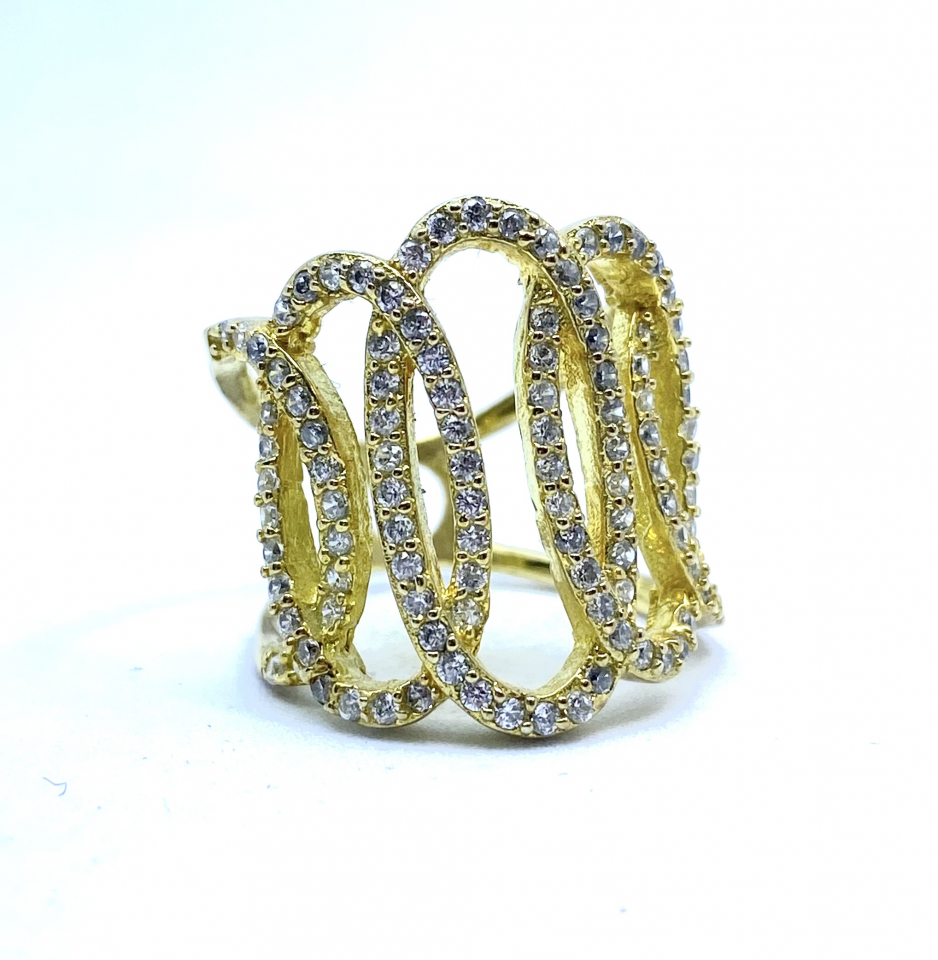 Bague pour femme en argent 925, zircons - ANDREW559-7 - Divers