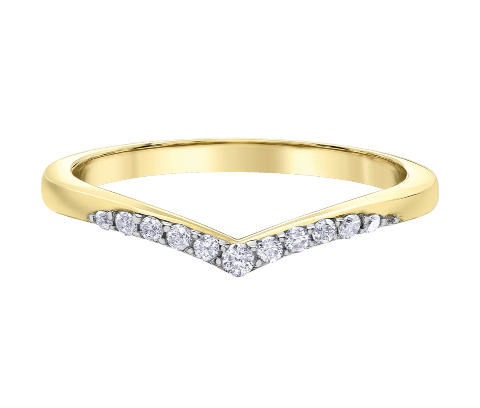 Bague pour femme en or 10k, 11 diamants pour 0.12 carat - 50M54/12-10 - Corona