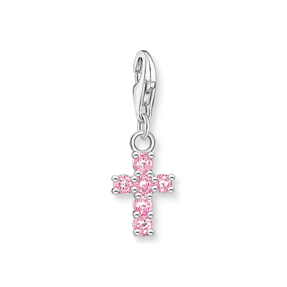 Breloque pour femme en argent 925, cubic zirconium, croix - 2032-051-9 - Thomas Sabo