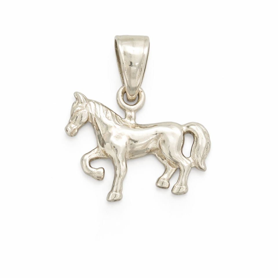 Pendentif en argent 925, cheval - PD587 - Divers