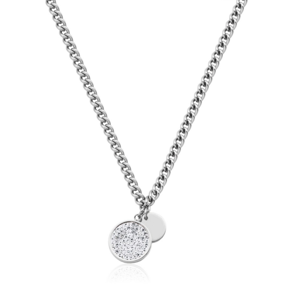Pendentif pour femme en stainless, zircons - T0XE440116 - Steelx