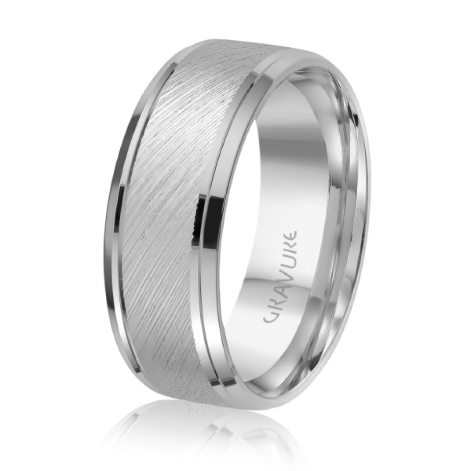 Jonc pour homme en or 10k - GL-1668-8W - MALO