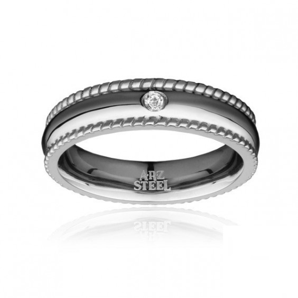Bague pour femme en stainless, zircon
