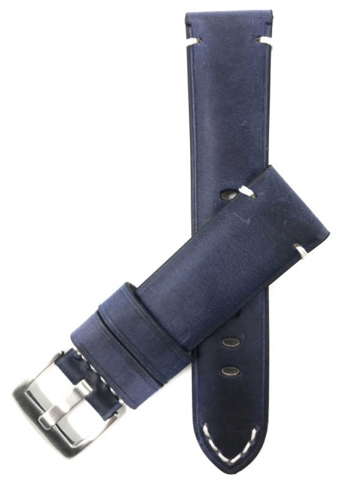 Bracelet de montre en cuir et stainless - 520.24.BL - Banda Swiss