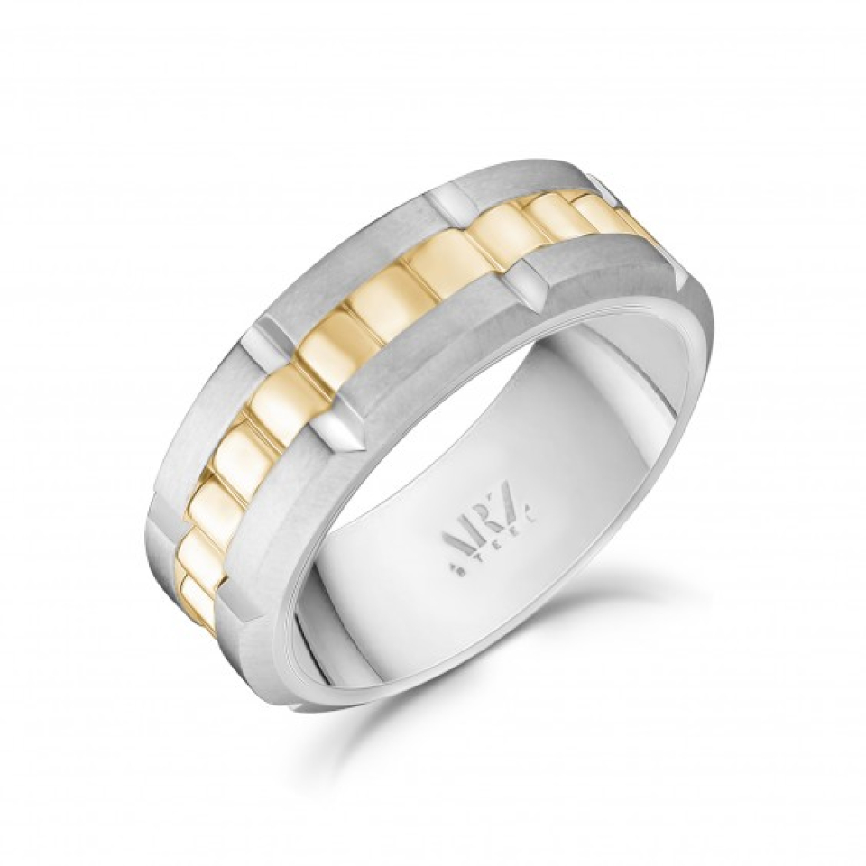 Bague pour homme en stainless, anti-stress - AS-R87-11 - Arezzo