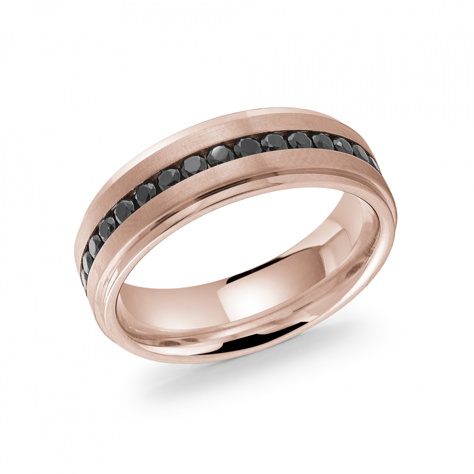 Jonc pour homme en stainless, zircons - SMR51-11 - Italgem