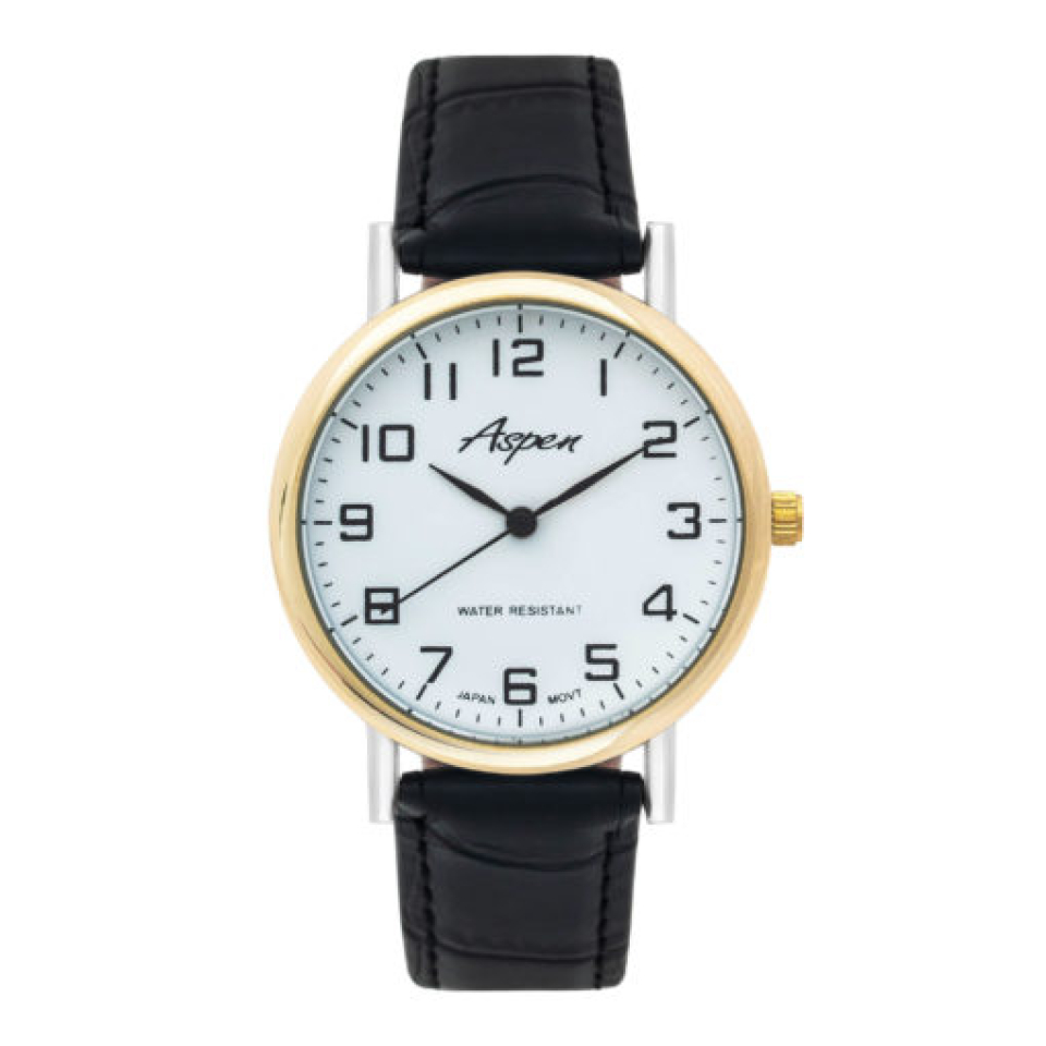Montre pour homme, bracelet en imitation de cuir