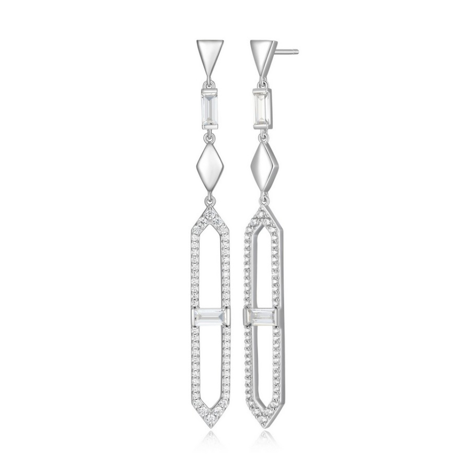 Boucles d'oreilles pour femme en argent 925, cubic zirconium - R2LCTA0058 - ELLE