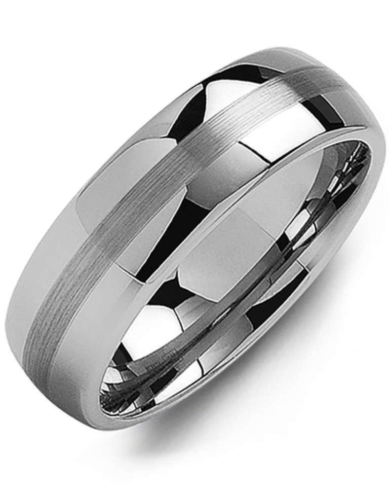 Bague pour homme en tungstène - MGD700TT - Madani