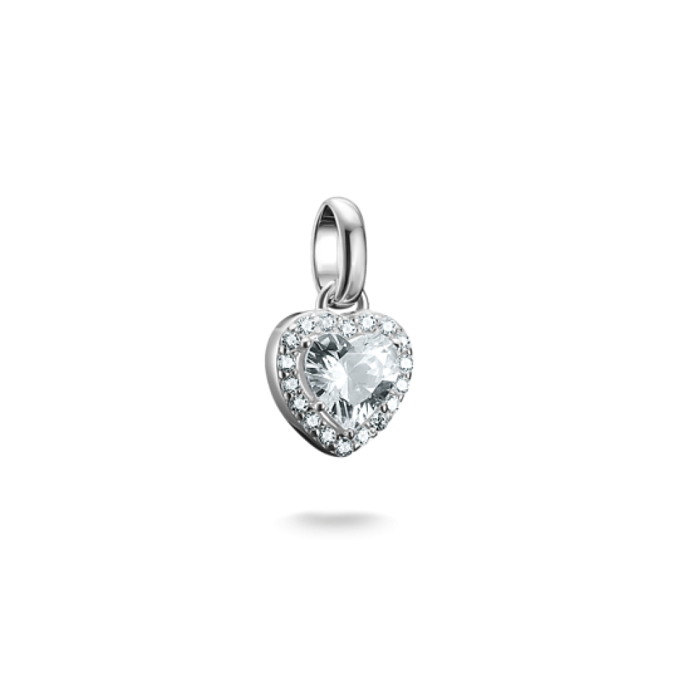 Breloque pour femme en argent 925, cubic zirconium, coeur - CC1278-051-14 - Thomas Sabo
