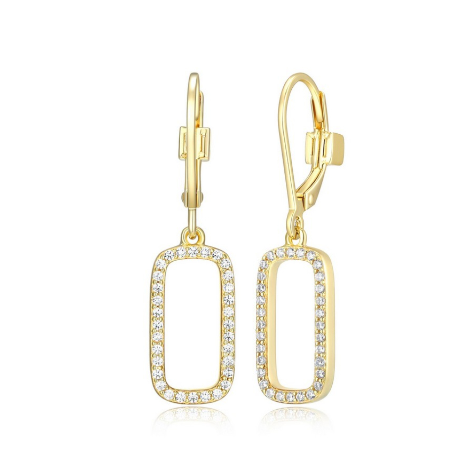 Boucles d'oreilles pour femme en argent 925, cubic zirconium - 32LCU30003 - ELLE