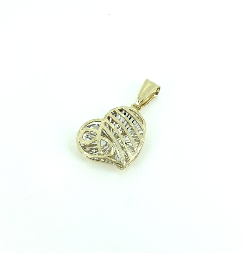 Pendentif pour femme en or 10k, coeur