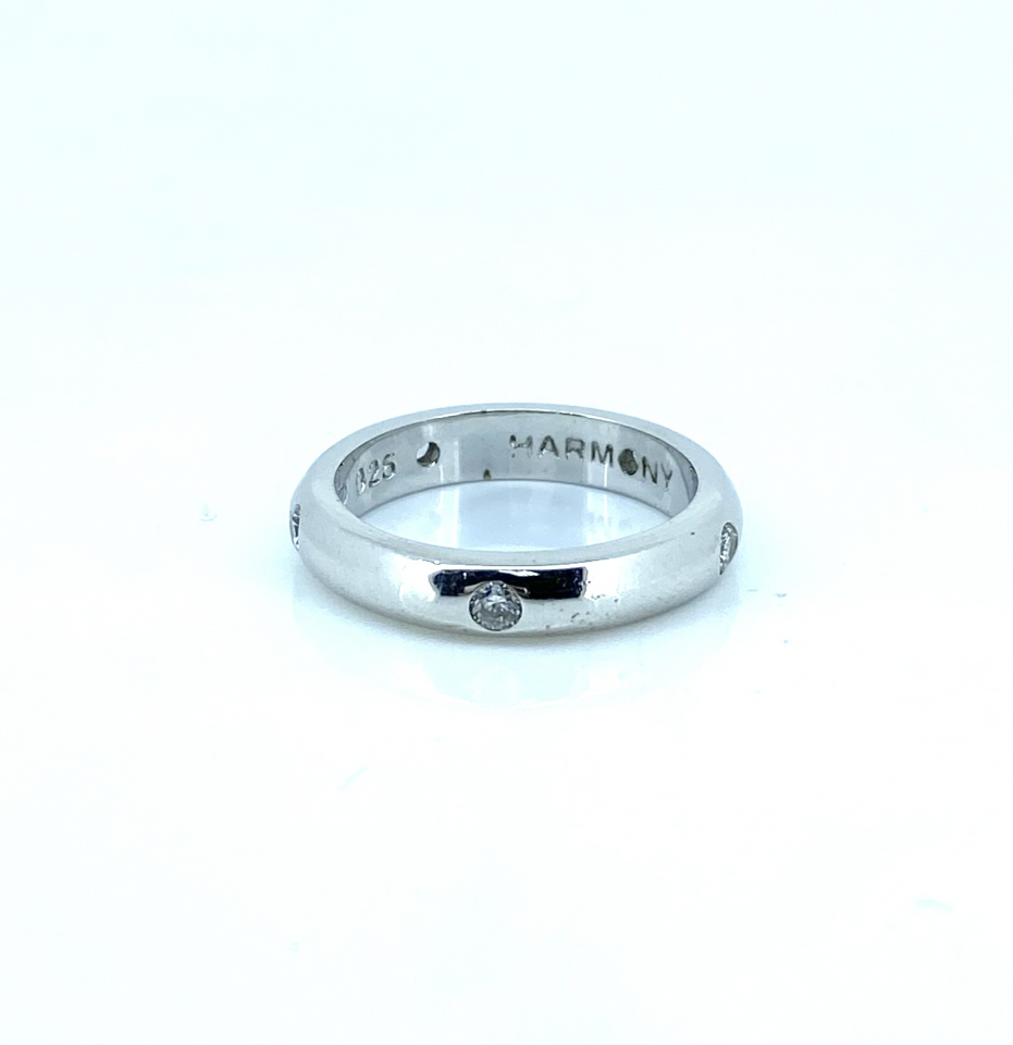 Bague pour femme en argent 925, zircons - HARMONY16W - Harmony