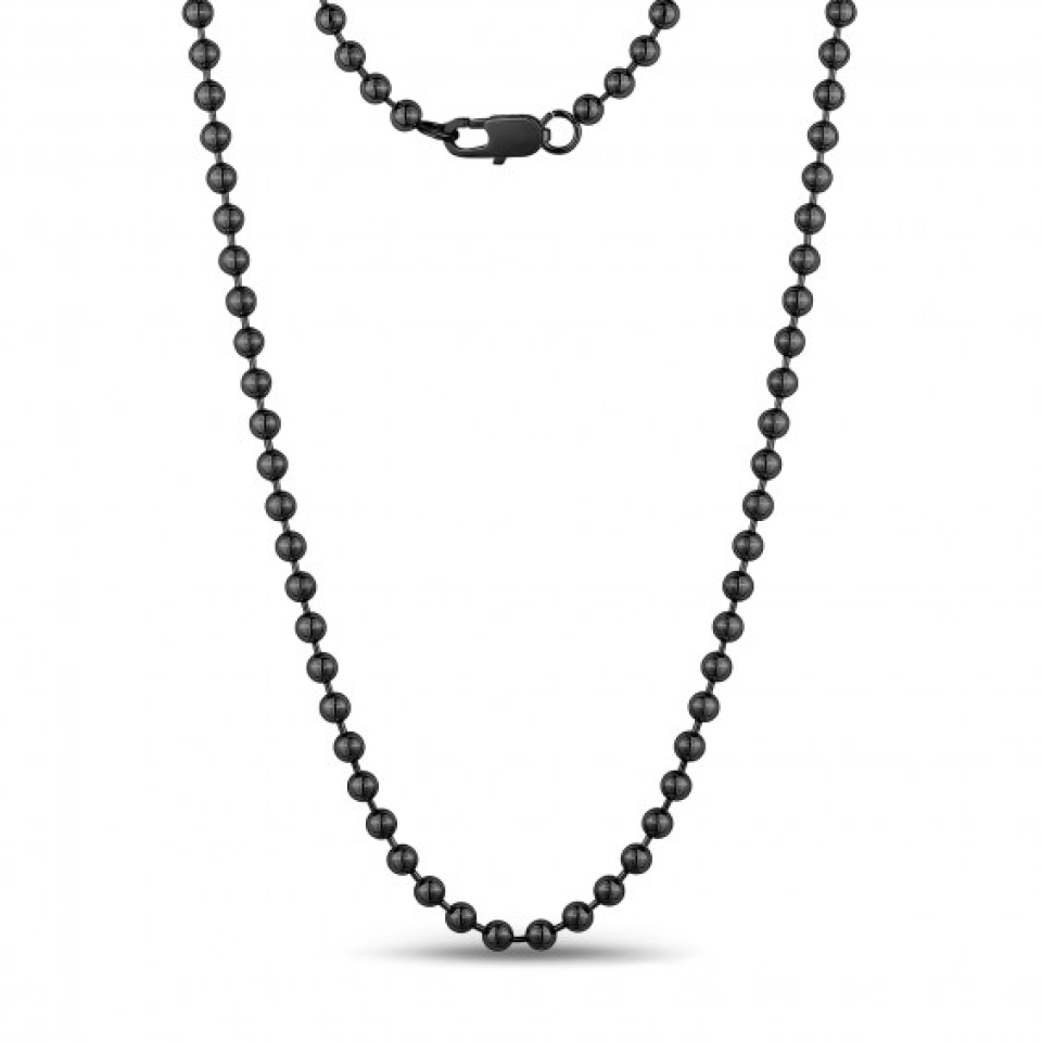 Collier de boules en stainless - SSN97BK-24 - Arezzo