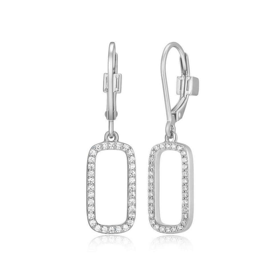 Boucles d'oreilles pour femme en argent 925, cubic zirconium - R2LCU30003 - ELLE