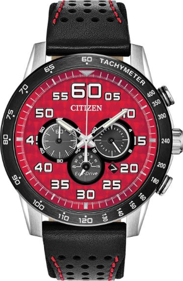 Montre homme, stainless, bracelet cuir, eco-drive, 10ATM - CA4430-01X - Citizen